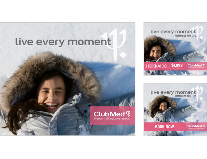 ClubMed approached RADAR to develop a winter advertising campaign that would bring the new branding to life in the Australian market and express the benefits for their customers of their Premium All Inclusive offering.