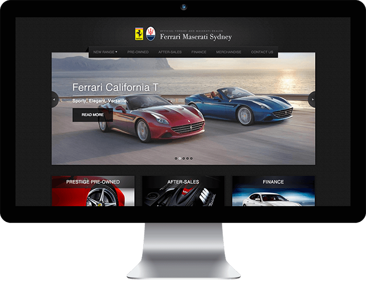 Ferrari Maserati engaged RADAR to develop a visually appealing and immersive new website